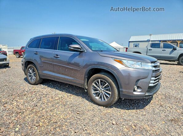 5TDJZRFH5KS619141 2019 TOYOTA HIGHLANDER Gray Передня права чверть