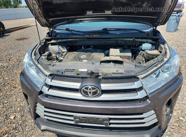 5TDJZRFH5KS619141 2019 TOYOTA HIGHLANDER Gray Вид підкапотного простору