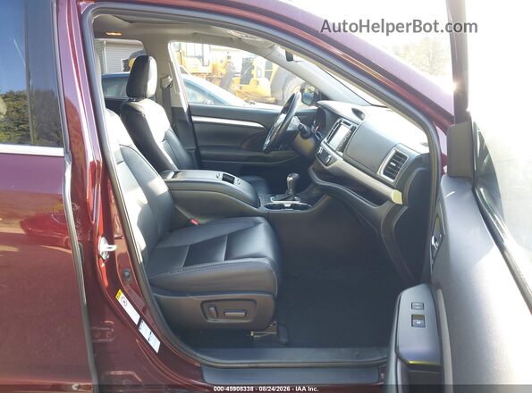 5TDJZRFH5KS726111 2019 TOYOTA HIGHLANDER Red Սալոնի դիմացի տեսք