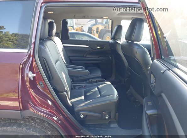 5TDJZRFH5KS726111 2019 TOYOTA HIGHLANDER Red VIN կոդի պիտակի տեսք