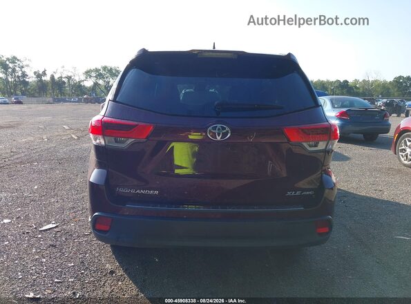 5TDJZRFH5KS726111 2019 TOYOTA HIGHLANDER Red 