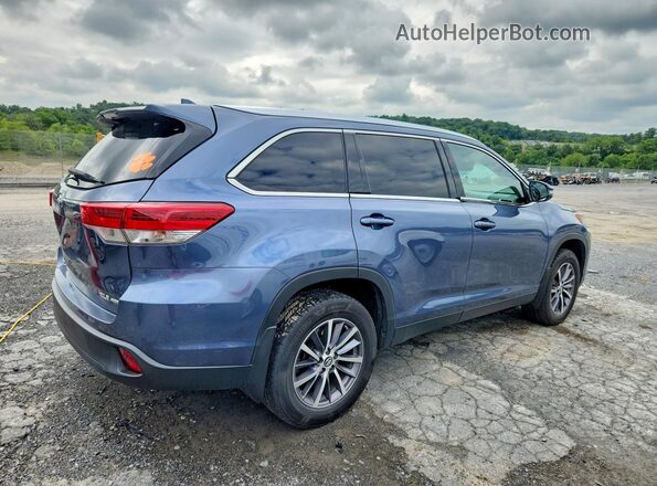5TDJZRFH5KS944033 2019 TOYOTA HIGHLANDER Blue Trasero derecho