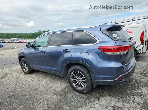 5TDJZRFH5KS944033 2019 TOYOTA HIGHLANDER Blue Trasero izquierdo