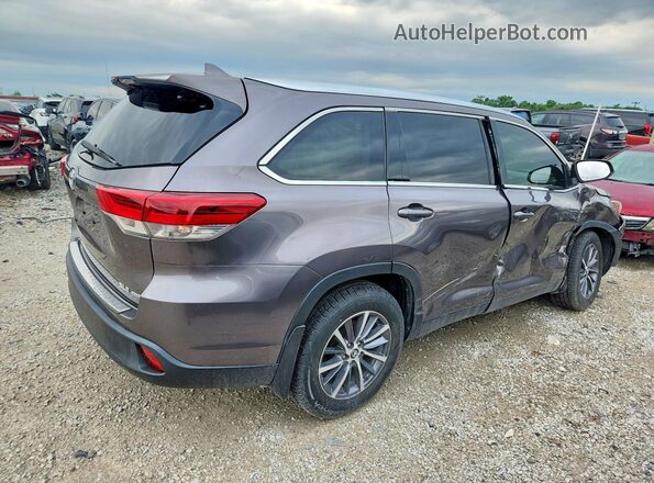 5TDJZRFH5KS955100 2019 TOYOTA HIGHLANDER Silver Trasero derecho
