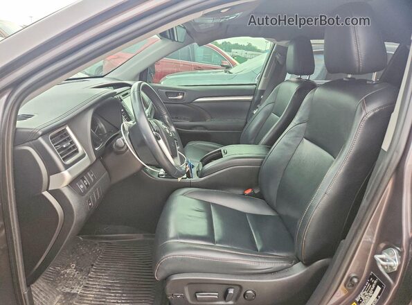 5TDJZRFH5KS955100 2019 TOYOTA HIGHLANDER Silver Vista interior delantera