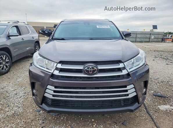 5TDJZRFH5KS955100 2019 TOYOTA HIGHLANDER Silver Vista frontal