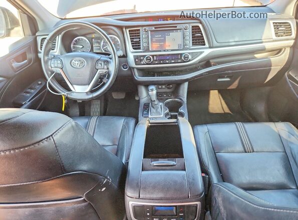 5TDJZRFH6HS358109 2017 TOYOTA HIGHLANDER Black Առջևի վահանակի տեսք