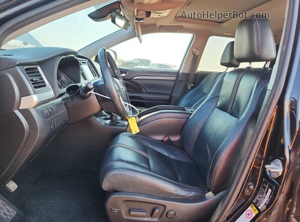 5TDJZRFH6HS358109 2017 TOYOTA HIGHLANDER Black Սալոնի դիմացի տեսք