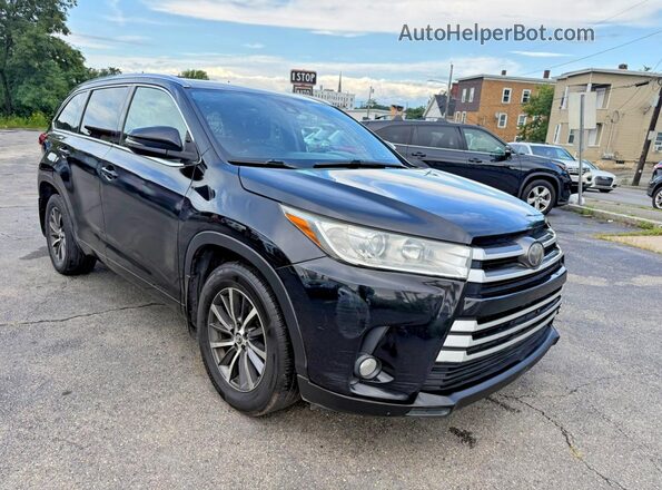 5TDJZRFH6HS371118 2017 TOYOTA HIGHLANDER Black Przód prawy