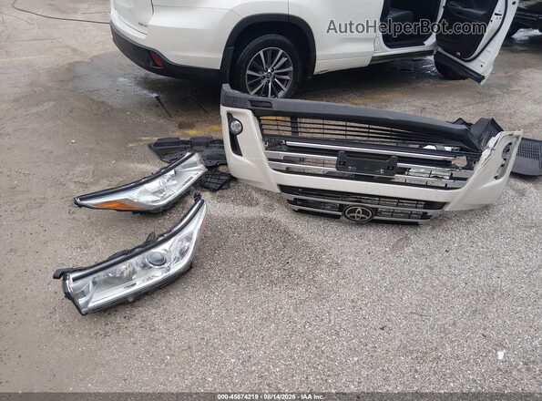 5TDJZRFH6HS390056 2017 TOYOTA HIGHLANDER White ხელსაწყოთა პანელის ხედი