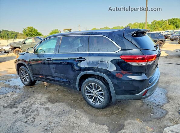 5TDJZRFH6HS409544 2017 TOYOTA HIGHLANDER Черный Задняя левая четверть