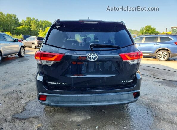 5TDJZRFH6HS409544 2017 TOYOTA HIGHLANDER Черный Вид сзади