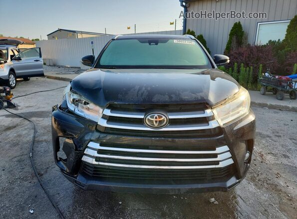 5TDJZRFH6HS409544 2017 TOYOTA HIGHLANDER Черный Вид спереди