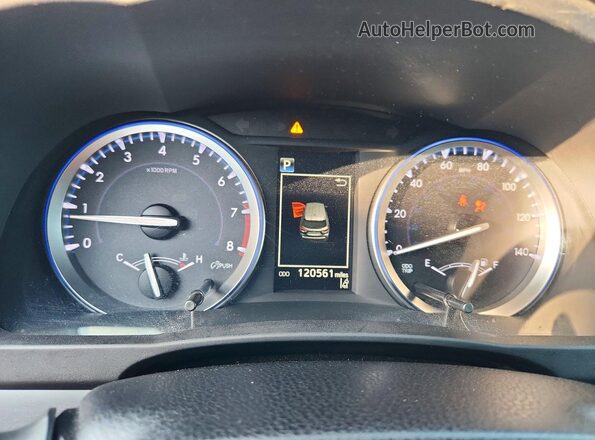 5TDJZRFH6HS409544 2017 TOYOTA HIGHLANDER Черный Вид щитка приборов