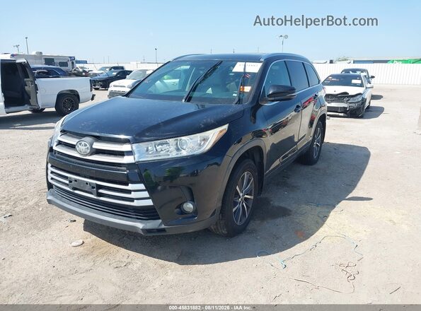 5TDJZRFH6HS432693 2017 TOYOTA HIGHLANDER Black Առջևի ձախ երեք քառորդ տեսարան
