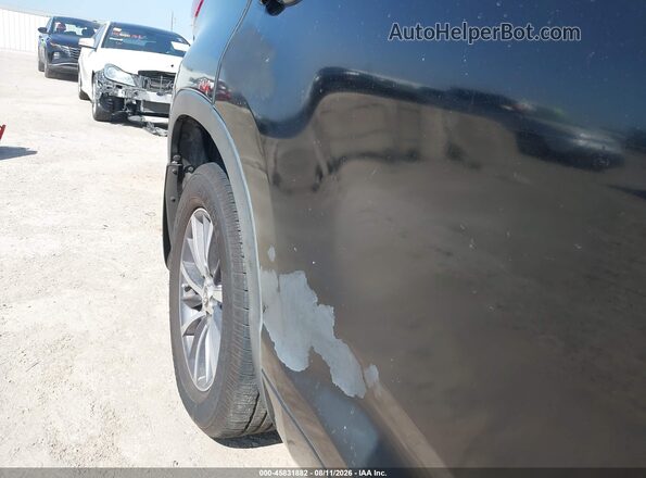 5TDJZRFH6HS432693 2017 TOYOTA HIGHLANDER Black Դիմացի տեսք
