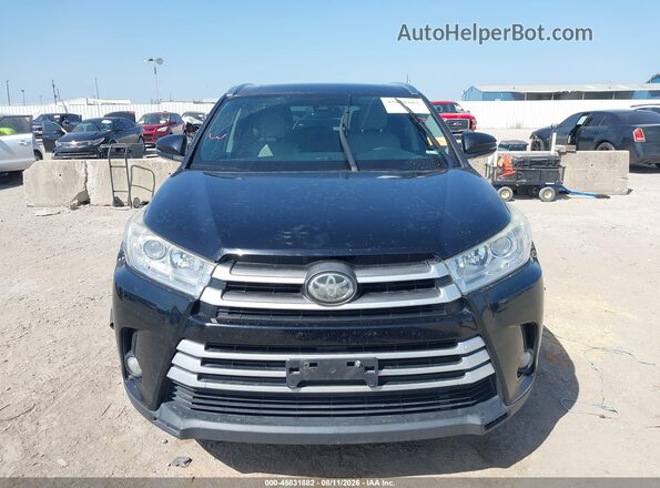 5TDJZRFH6HS432693 2017 TOYOTA HIGHLANDER Black Սարքավորումների վահանակի տեսք