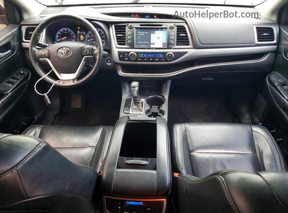 5TDJZRFH6HS457593 2017 TOYOTA HIGHLANDER White Вид панелі приладів