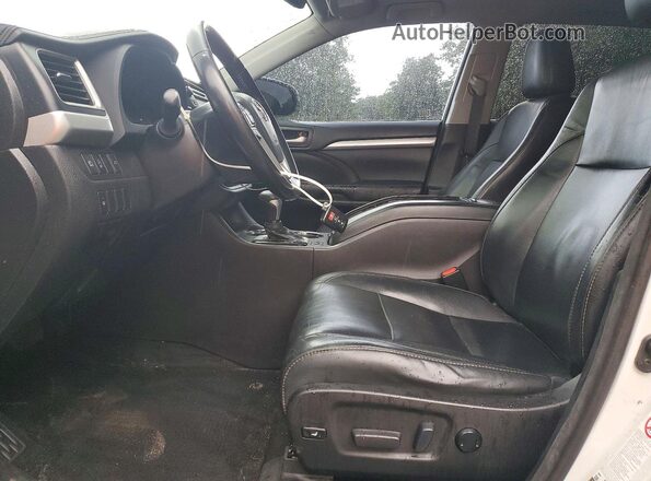 5TDJZRFH6HS457593 2017 TOYOTA HIGHLANDER White Вид салону спереду