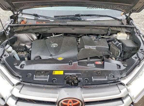 5TDJZRFH6HS510017 2017 TOYOTA HIGHLANDER Gray Vista del compartimento del motor