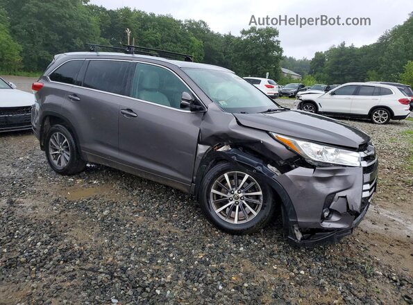 5TDJZRFH6HS510017 2017 TOYOTA HIGHLANDER Gray Delantero derecho