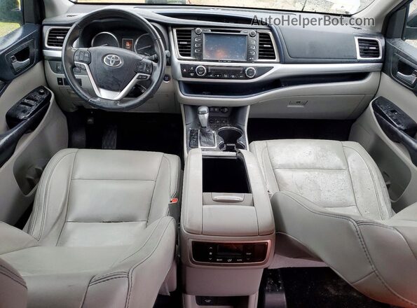 5TDJZRFH6HS510017 2017 TOYOTA HIGHLANDER Gray Vista del salpicadero