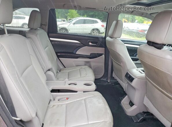 5TDJZRFH6HS510017 2017 TOYOTA HIGHLANDER Gray Vista interior trasera
