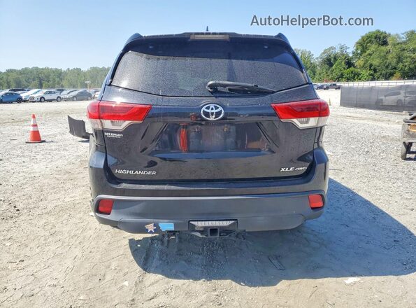 5TDJZRFH6HS522765 2017 TOYOTA HIGHLANDER Black უკანა ხედი