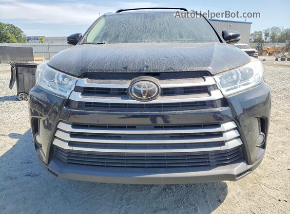 5TDJZRFH6HS522765 2017 TOYOTA HIGHLANDER Black წინა ხედი