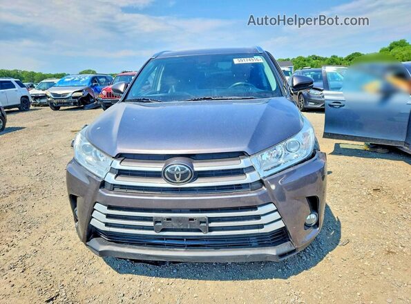5TDJZRFH6KS570421 2019 TOYOTA HIGHLANDER Gray Front view
