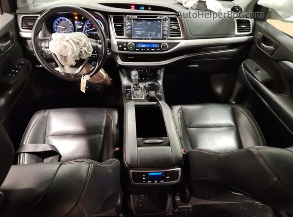5TDJZRFH6KS593763 2019 TOYOTA HIGHLANDER White Dashboard view