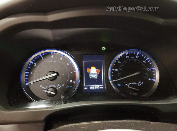 5TDJZRFH6KS593763 2019 TOYOTA HIGHLANDER White Instrument cluster view