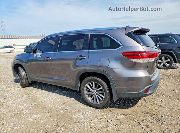 5TDJZRFH6KS947281 2019 TOYOTA HIGHLANDER Серый Задняя левая четверть