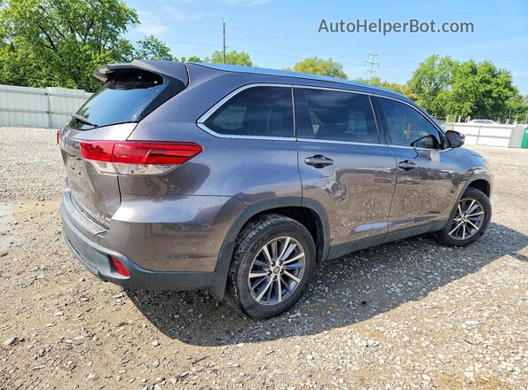 5TDJZRFH6KS947281 2019 TOYOTA HIGHLANDER Серый Задняя правая четверть