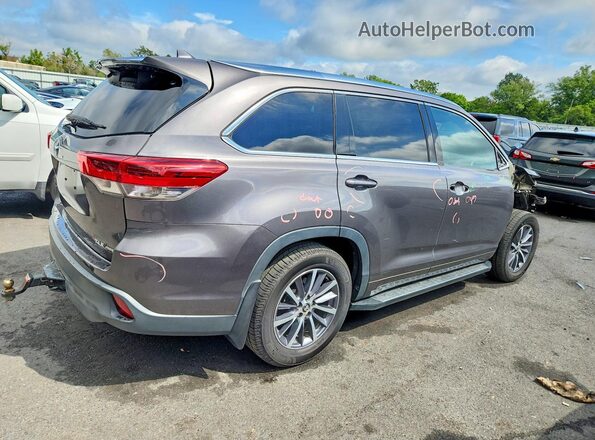 5TDJZRFH7HS384685 2017 TOYOTA HIGHLANDER Gray Հետևի աջ