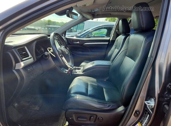 5TDJZRFH7HS384685 2017 TOYOTA HIGHLANDER Gray Սալոնի դիմացի տեսք
