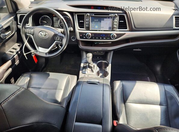 5TDJZRFH7HS384685 2017 TOYOTA HIGHLANDER Gray Առջևի վահանակի տեսք