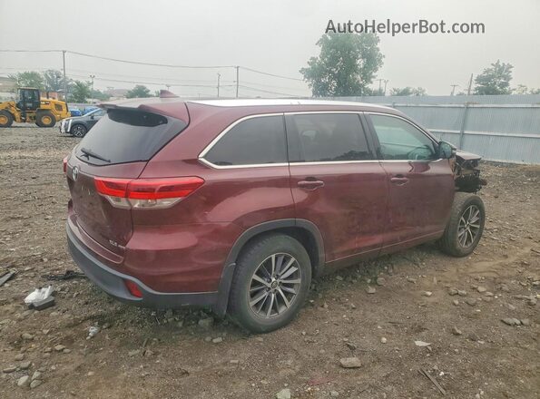 5TDJZRFH7HS442567 2017 TOYOTA HIGHLANDER Burgundy Հետևի աջ