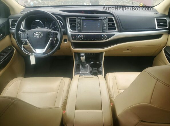 5TDJZRFH7HS442567 2017 TOYOTA HIGHLANDER Burgundy Առջևի վահանակի տեսք