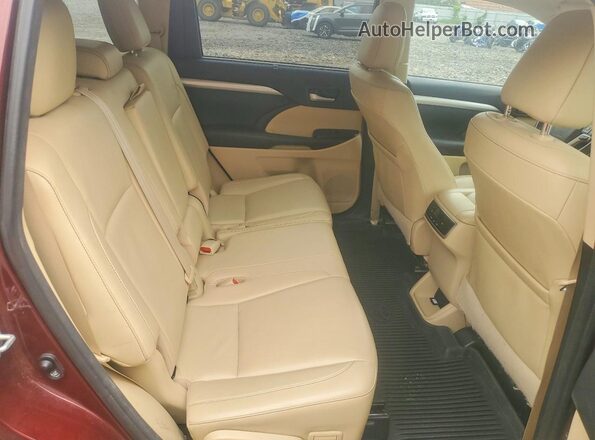 5TDJZRFH7HS442567 2017 TOYOTA HIGHLANDER Burgundy Սալոնի հետևի տեսք