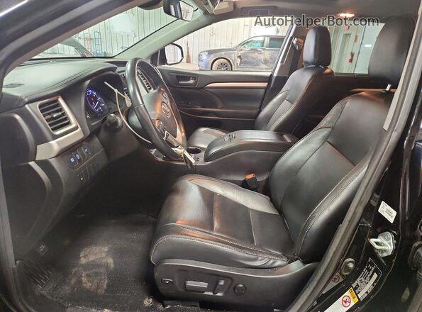 5TDJZRFH7HS449132 2017 TOYOTA HIGHLANDER Black Vista interior delantera