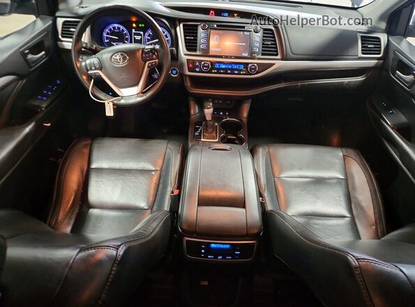 5TDJZRFH7HS449132 2017 TOYOTA HIGHLANDER Black Vista del salpicadero