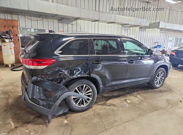 5TDJZRFH7HS449132 2017 TOYOTA HIGHLANDER Black Trasero derecho