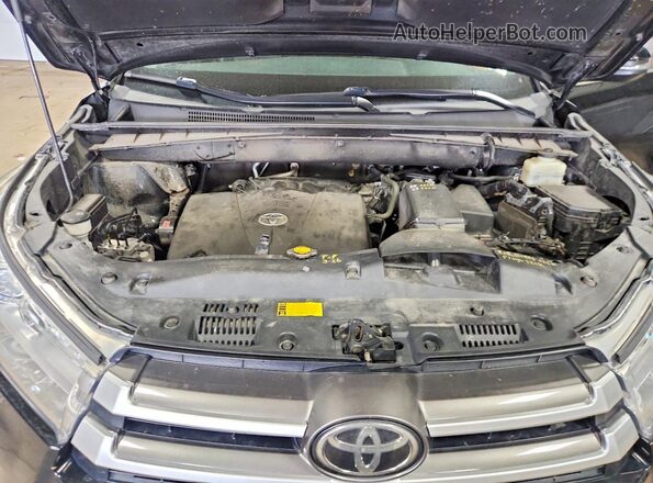 5TDJZRFH7HS449132 2017 TOYOTA HIGHLANDER Black Vista del compartimento del motor