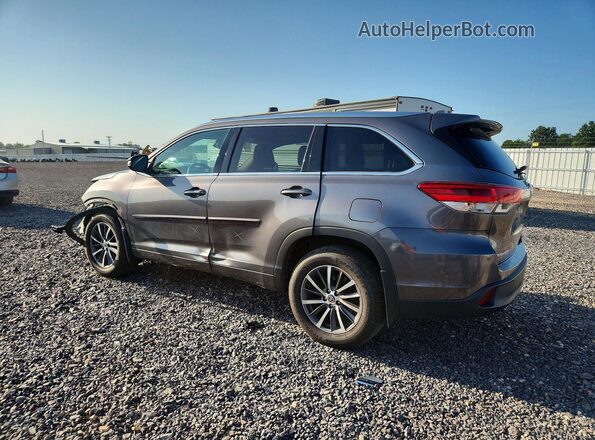 5TDJZRFH7HS472457 2017 TOYOTA HIGHLANDER Gray Задня ліва чверть