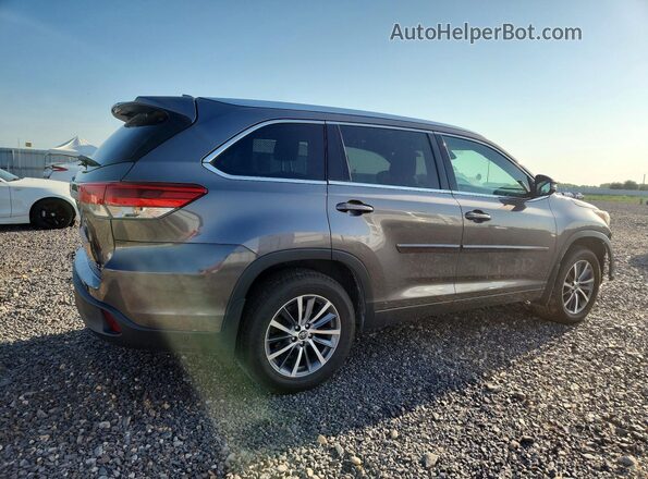 5TDJZRFH7HS472457 2017 TOYOTA HIGHLANDER Gray Задня права чверть