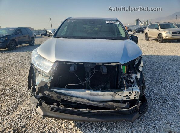 5TDJZRFH7HS510690 2017 TOYOTA HIGHLANDER Серебряный Вид спереди