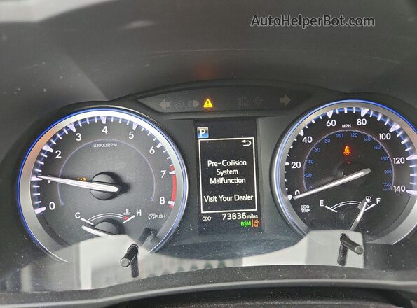5TDJZRFH7HS510690 2017 TOYOTA HIGHLANDER Серебряный Вид щитка приборов