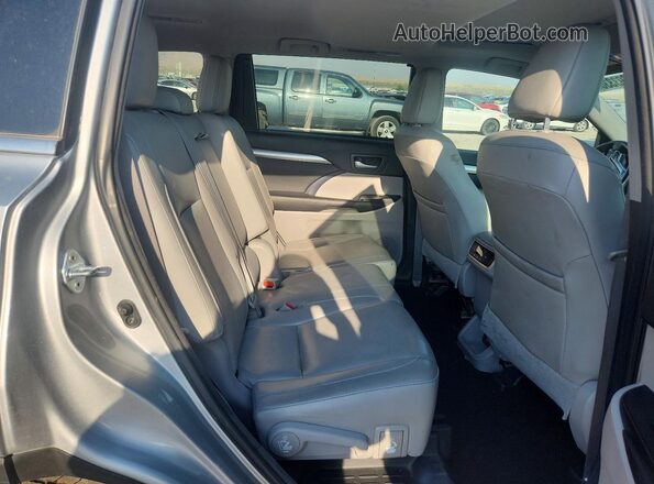 5TDJZRFH7HS510690 2017 TOYOTA HIGHLANDER Серебряный Вид задней части салона