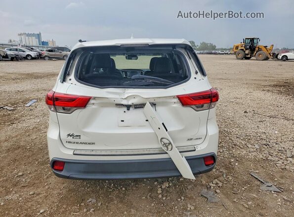 5TDJZRFH7JS538527 2018 TOYOTA HIGHLANDER White უკანა ხედი